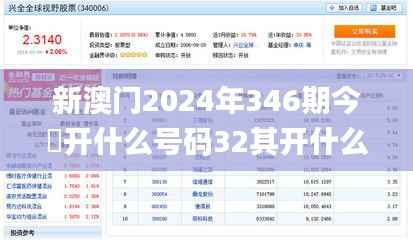 新澳门2024年346期今睌开什么号码32其开什么,快速解答执行方案_SE版1.547